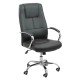 RESIGILAT - Scaun de birou cu brate metalice tapitate OFF 324 negru RESIGILAT - Scaun de birou cu brate metalice tapitate OFF 324 negru