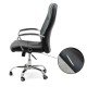 RESIGILAT - Scaun de birou cu brate metalice tapitate OFF 324 negru RESIGILAT - Scaun de birou cu brate metalice tapitate OFF 324 negru