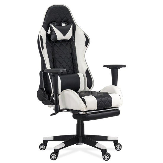 RESEALED - OFF 307 white eco-leather gaming chair