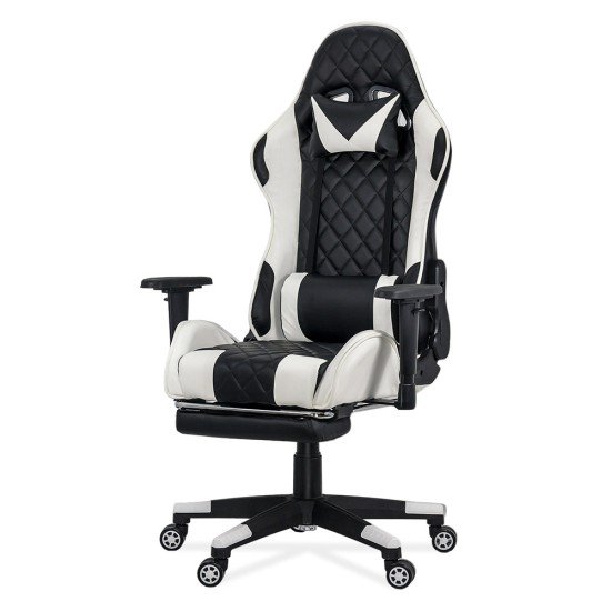 RESEALED - OFF 307 white eco-leather gaming chair