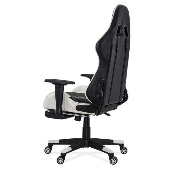 RESEALED - OFF 307 white eco-leather gaming chair