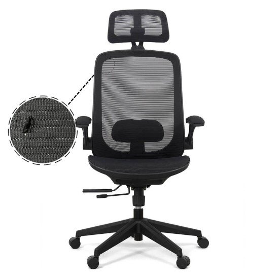 RESIGILAT - Scaun ergonomic din mesh SYYT 9509 negru