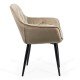 RESEALED - Velvet dining chair BUC 257 beige