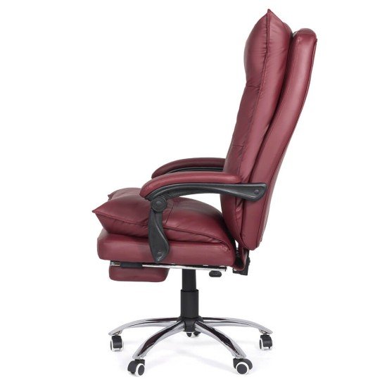 RESEALED - Executive chair with footrest and recliner OFF 419 burgundy