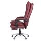 RESEALED - Executive chair with footrest and recliner OFF 419 burgundy