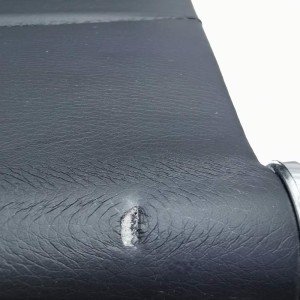 RESIGILAT - Scaun sedinta si sala vizitatori din piele eco OFF 806 negru