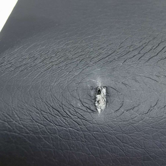 RESEALED - Meeting and visitor hall chair in eco leather OFF 806 black