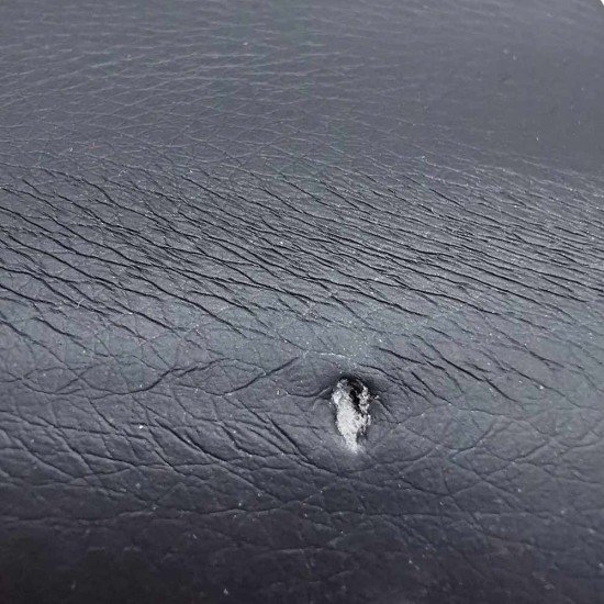 RESEALED - Meeting and visitor hall chair in eco leather OFF 806 black