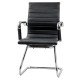 RESEALED - Meeting and visitor hall chair in eco leather OFF 806 black