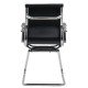 RESEALED - Meeting and visitor hall chair in eco leather OFF 806 black