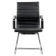RESEALED - Meeting and visitor hall chair in eco leather OFF 806 black