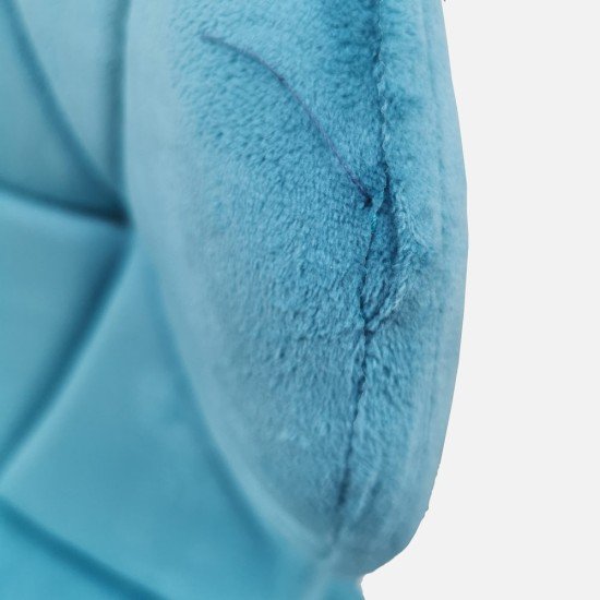 RESEALED - Velvet office chair OFF 334 turquoise