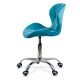 RESEALED - Velvet office chair OFF 334 turquoise