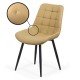 RESEALED - Living room chair made of eco-leather BUC 206P beige