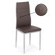 RESEALED - Kitchen chair made of eco-leather BUC 263 brown