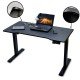 RESEALED - Electric height-adjustable desk with black carbon texture OFF 990
