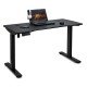 RESEALED - Electric height-adjustable desk with black carbon texture OFF 990