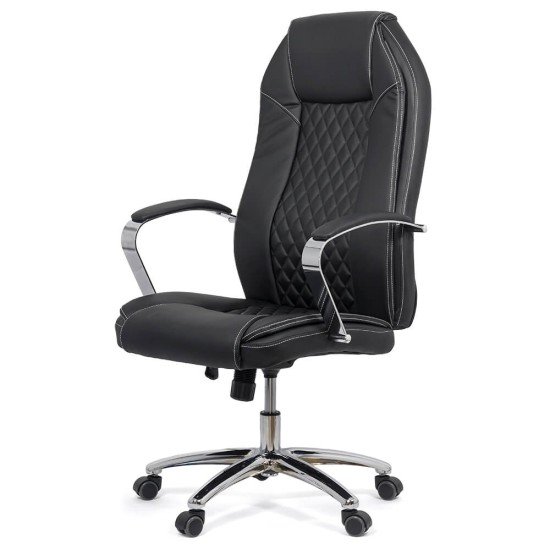 RESEALED - Executive chair with springs, resistant to 150 kg, OFF 313, black