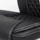 RESEALED - Executive chair with springs, resistant to 150 kg, OFF 313, black