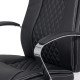 RESEALED - Executive chair with springs, resistant to 150 kg, OFF 313, black