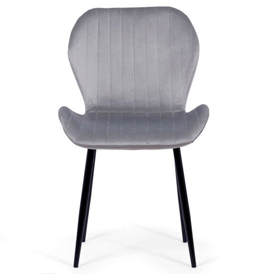 RESEALED - Velvet living room chairs BUC 248U grey