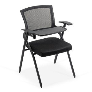 RESIGILAT - Scaun conferinta pliabil si masuta rabatabila HRC 603 negru