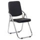 RESEALED - Folding chair made of eco-leather HRC 609 black