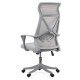 RESIGILAT - Scaun de birou din mesh OFF 431 gri deschis