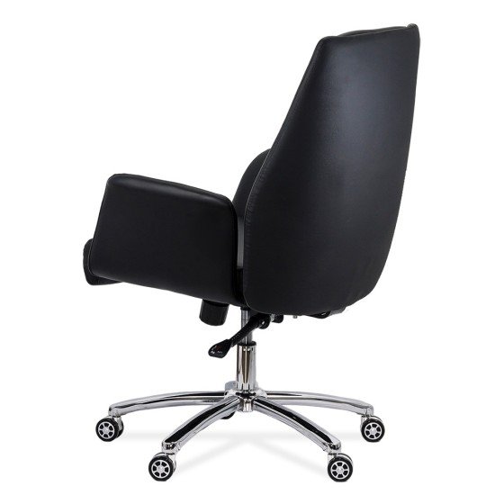 RESIGILAT - Scaun de birou din piele ecologica REZISTENT 200 KG OFF 800 negru