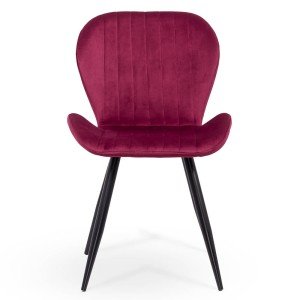 RESIGILAT - Scaun living din catifea BUC 248U visiniu