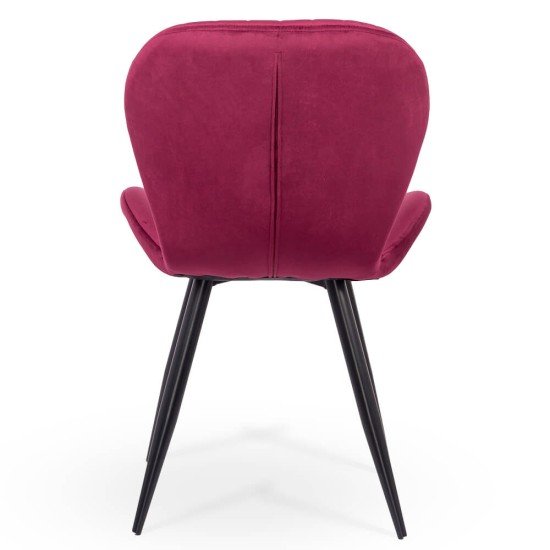 RESIGILAT - Scaun living din catifea BUC 248U visiniu