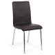 Scaune de bucatarie BUC 230 maro din piele eco si cadru cromat Scaune de bucatarie BUC 230 maro din piele eco si cadru cromat