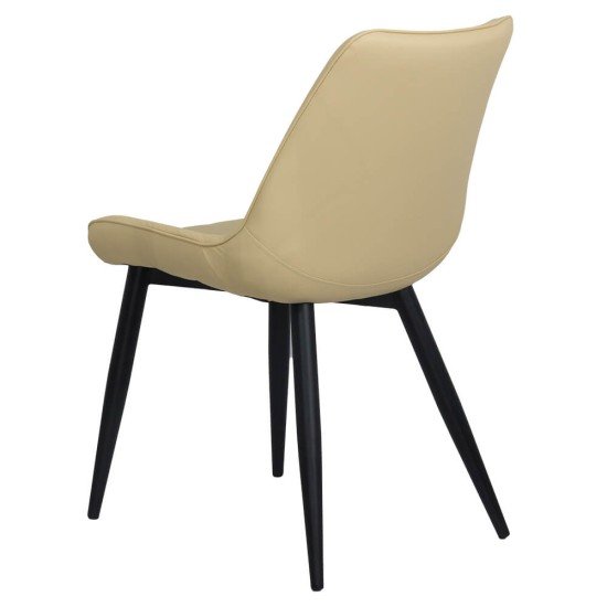 RESEALED - Eco leather dining chair BUC 203 cream