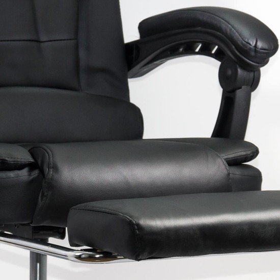 RESIGILAT - Scaun de birou cu masaj si suport picioare OFF 418M negru