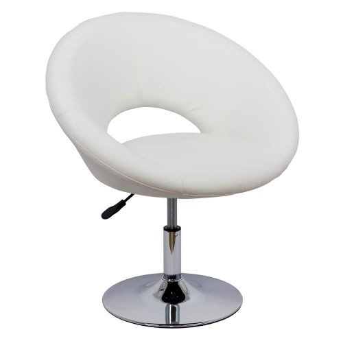 Scaune de relaxare rel 218 alb rotativ si reglabil inaltime