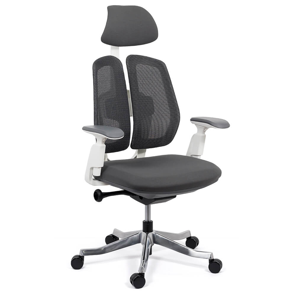 Resigilat - Scaun Ergonomic Multifunctional Cu Brate Reglabile Syyt 9505 Gri