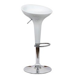 Scaun bar, înălțime reglabilă, rotativ, suport picioare, plastic ABS, alb, ABS 101 Scaun bar, înălțime reglabilă, rotativ, suport picioare, plastic ABS, alb, ABS 101