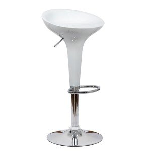 Scaun bar, înălțime reglabilă, rotativ, suport picioare, plastic ABS, alb, ABS 101 Scaun bar, înălțime reglabilă, rotativ, suport picioare, plastic ABS, alb, ABS 101
