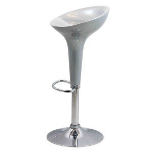 Scaun bar, înălțime reglabilă, rotativ, suport picioare, plastic ABS, gri, ABS 101 Scaun bar, înălțime reglabilă, rotativ, suport picioare, plastic ABS, gri, ABS 101