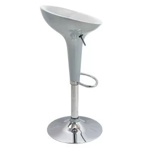 Scaun bar, înălțime reglabilă, rotativ, suport picioare, plastic ABS, gri, ABS 101