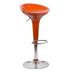 Scaun bar, înălțime reglabilă, rotativ, suport picioare, plastic ABS, portocaliu, ABS 101 Scaun bar, înălțime reglabilă, rotativ, suport picioare, plastic ABS, portocaliu, ABS 101