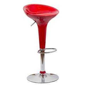 Scaun bar, înălțime reglabilă, rotativ, suport picioare, plastic ABS, rosu, ABS 101 Scaun bar, înălțime reglabilă, rotativ, suport picioare, plastic ABS, rosu, ABS 101