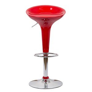 Scaun bar, înălțime reglabilă, rotativ, suport picioare, plastic ABS, rosu, ABS 101 Scaun bar, înălțime reglabilă, rotativ, suport picioare, plastic ABS, rosu, ABS 101