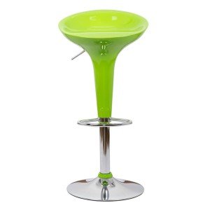 Scaun bar, înălțime reglabilă, rotativ, suport picioare, plastic ABS, verde, ABS 101 Scaun bar, înălțime reglabilă, rotativ, suport picioare, plastic ABS, verde, ABS 101