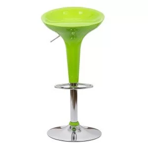 Scaun bar, înălțime reglabilă, rotativ, suport picioare, plastic ABS, verde, ABS 101