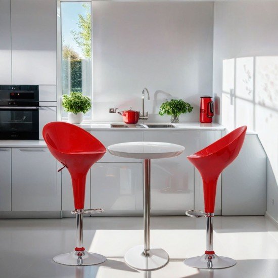 Bar stools ABS 105 red