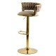 Scaun bar catifea ABS 118 bej