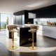Scaun bar catifea ABS 118 bej