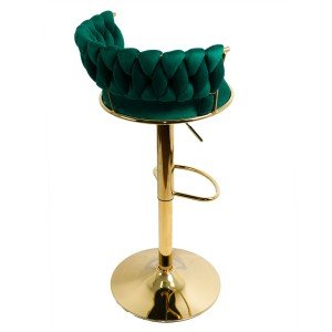 Scaun bar catifea ABS 118 verde Scaun bar catifea ABS 118 verde