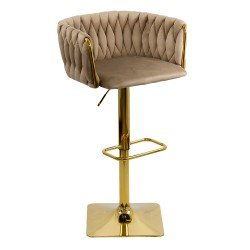 Scaun de bar bej, design luxos, tapițerie premium, stabilitate maximă ABS 118P Scaun de bar bej, design luxos, tapițerie premium, stabilitate maximă ABS 118P